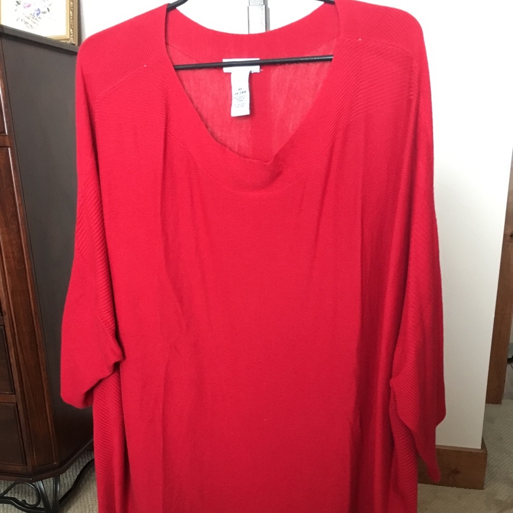 Red Sweater Top